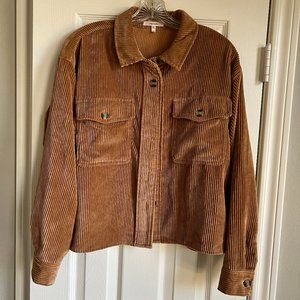 Shacket by maurices!  M Soft and Yummy Corduroy! Clay/ Cinnamon Color